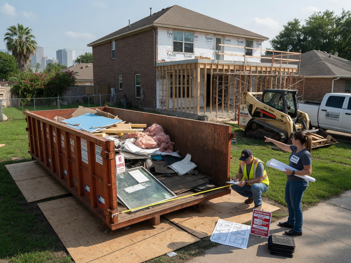 How to Size a Dumpster Rental for a Houston Home Addition